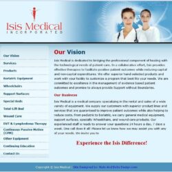 Web Design: Isis Medical