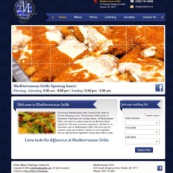 Web Design: Mediterranean Grille