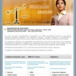 Web Design: Sanclemente & Associates