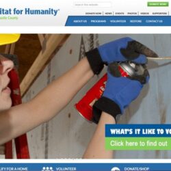 Non-Profit Web Design: Habitat for Humanity, New Castle County