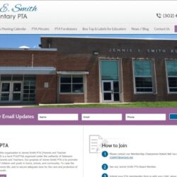 Non-Profit Web Design: Jennie E. Smith PTA