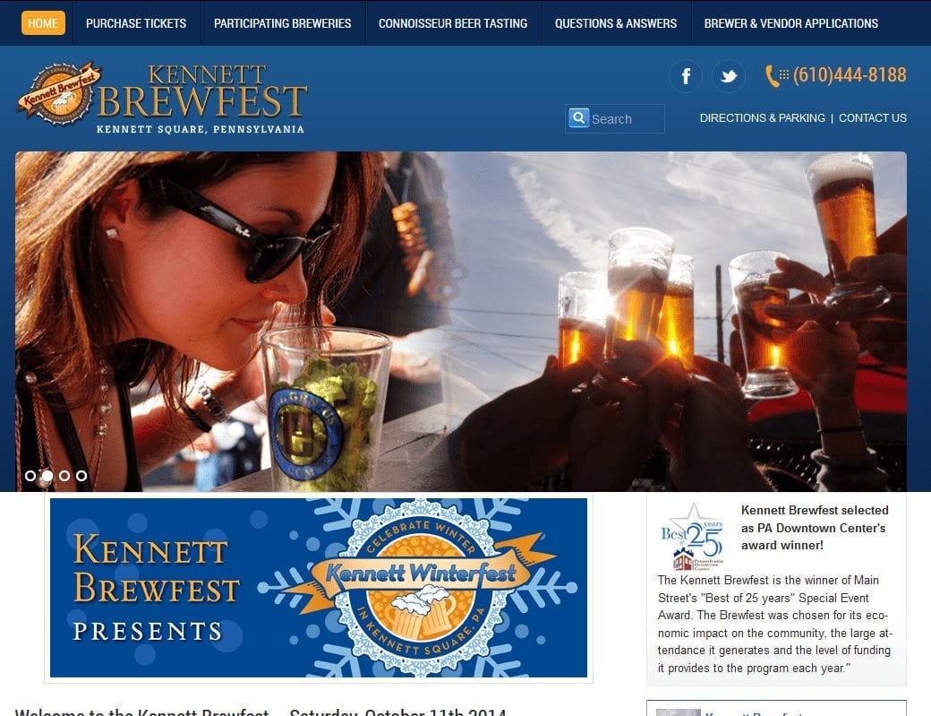 Web Design: Kennett Brewfest