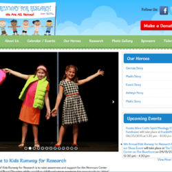 Non-Profit Web Design: Kids Runway for Research