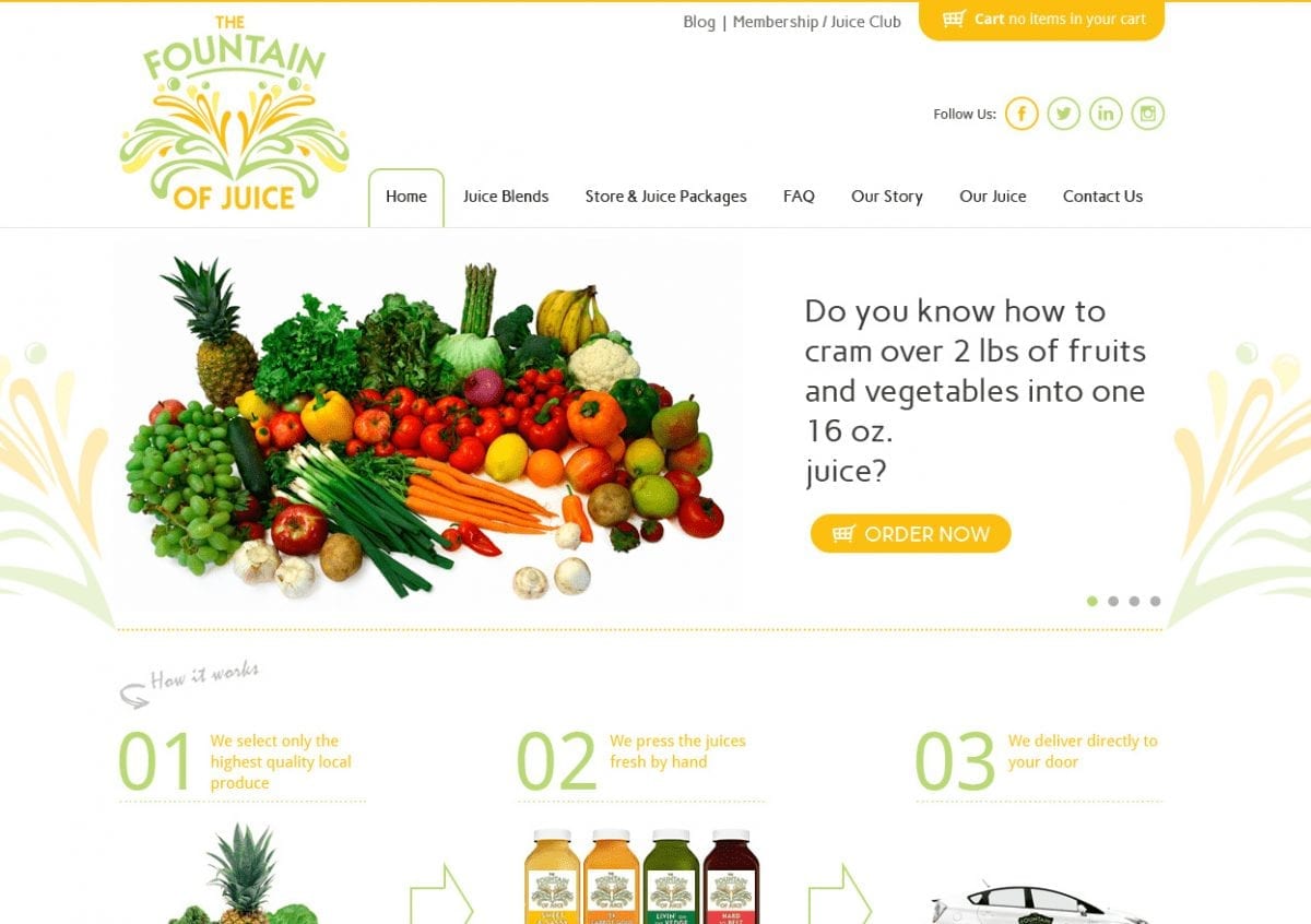 Web Design: The Fountain of Juice