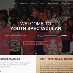 Non-Profit Web Design: Youth Spectacular